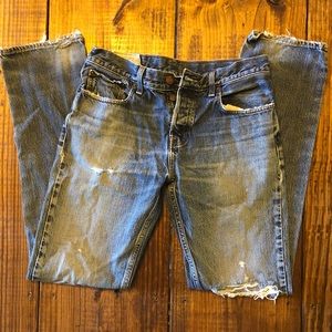 Men’s distressed Hollister jeans